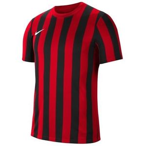 Nike Division Iv Jersey S/S T-shirt voor heren, gestreept, Rood/Zwart/Wit
