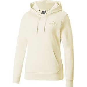 PUMA ESS + dames Hoodie Embroidery wit S