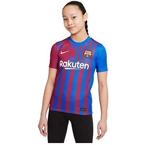 Nike FC Barcelona, seizoen 2021/22, speeluitrusting, thuisshirt, uniseks, Soar/Pale Ivoor