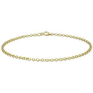 Carissima Gold - Jaseron schakelarmband met trekkoord voor dames - 9 karaat (375/1000), Goud, zonder steen, zonder parel
