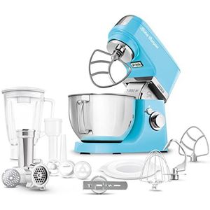 Sencor STM 6352BL multifunctionele keukenmachine, 1000 W, professionele blender, 8 snelheden, PULSE-functie, roestvrijstalen schaal, 4,5 l