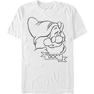 Disney Doc T-shirt voor heren, wit, S, Wit