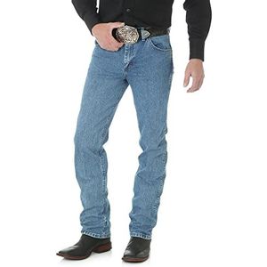 Wrangler Slim Fit Cowboy High Performance Jeans voor heren, Delavé