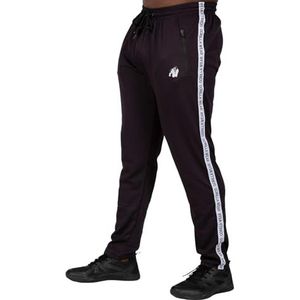 Gorilla Wear Reydon Mesh Pants 2.0 Joggingbroek met ritssluiting voor sport, dagelijks gebruik, vrije tijd, hardlopen, joggen van polyester met comfort-logo, ademend, training, zwart, L, zwart.