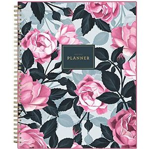 Blue Sky Roosevelt 128691-A23 Schoolagenda 2022-2023, 21,6 x 27,9 cm, flexibele kaft, spiraalbinding, roze