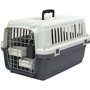SportPet Designs Kennels Rolling Plastic Draaddeur Travel Dog Crate - Small - No Wheel, Tan