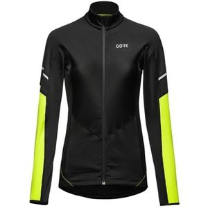 GORE WEAR Thermo-shirt met lange mouwen en ritssluiting, multisport, zwart/neon geel