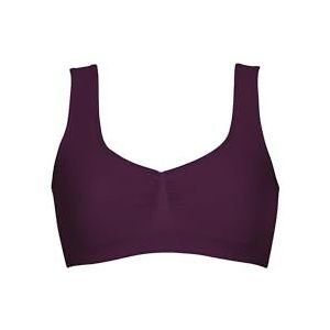 Trigema Damesbustier van polyamide/elastaan, Aubergine