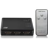 ACT HDMI Switch 3 in 1 Out, 4K, draadloze IR-afstandsbediening, automatisch schakelen, voor TV, PS5, Xbox One, DVD Blu-ray speler - AC7845