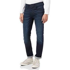 Street One MEN Heren Slim Jeans, donkerblauw, 32W x 34L, Donkerblauw