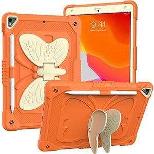 iPad 9/8/7 generatie 10,2 inch schokbestendige hoes met standaard, polsband en schouderriem voor iPad 10,2 inch (2019/2020/2021)