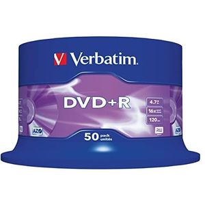 Verbatim (43550): DVD+R 16 x 50 pakket: Optische media
