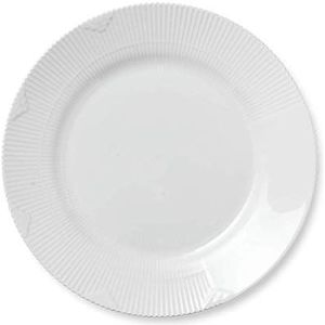 Royal Copenhagen White Elements bord, plat, porselein, 28 cm, wit