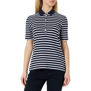 Maerz Poloshirt voor dames, Heldere nacht/wit