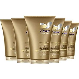 Dove Zelfbruinende vochtinbrengende crème voor gemiddelde tot donkere huid, 200 ml, 6 stuks