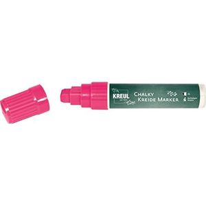 Kreul 22733 Chalky vloeibare krijtmarker XXL neon roze met wigvormige punt vormvast, ca. 15 mm