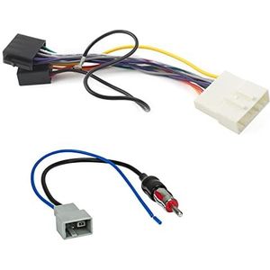 Sound Way Autoradio Adapter Kabel Connector ISO Straal Adapter Antenne Adapter Compatibel met Nissan, Renault, Opel
