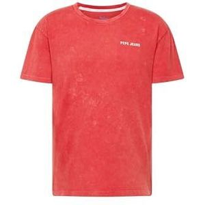Pepe Jeans Rakee T-Shirt, Rouge (Studio Red), S Homme