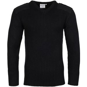 Castle Clothing 120 V V-hals Combat Jumper, zwart, L, zwart.