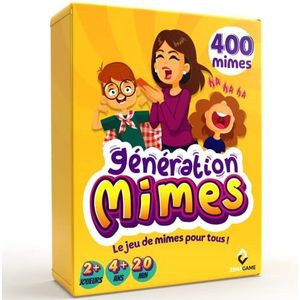 Generation Mimes – Zenagame – gezelschapsspel – familiespel – bordspellen voor kinderen en volwassenen – kaartspel vanaf 4 jaar