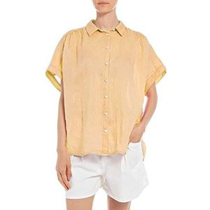 Replay Damesblouse, 545 curry, M, 545 Curry
