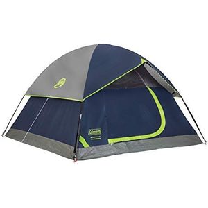 Sundome Coleman Tent voor 4 personen, groen en marineblauw, kleuropties, voor heren, Sundome Tent, 4 personen, 20 x 10 cm, marineblauw, Eén maat