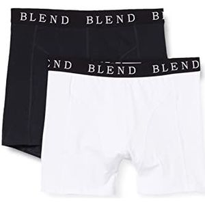 Blend Boxershorts voor heren, 2 stuks, meerkleurig (zwart/wit 70999)