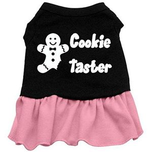 Mirage Pet Products Touchlines Cookie Screen Print Dress, X-Small, Zwart met Roze