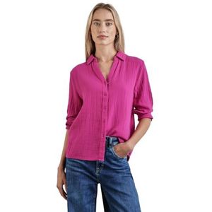 STREET ONE Chiffon blouse, fuchsia, koningsblauw, 48, Koninklijk fuchsia