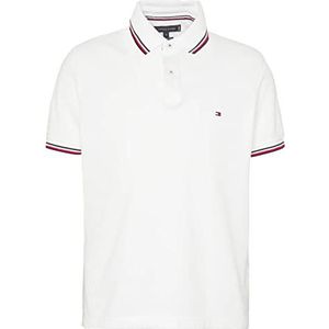 Tommy Hilfiger Tommy Tipped Slim poloshirt voor heren, Wit.