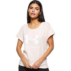 Under Armour Graphic Sportstyle Fashion SSC T-shirt voor dames, Oranje (Oranje Dream/Wit)