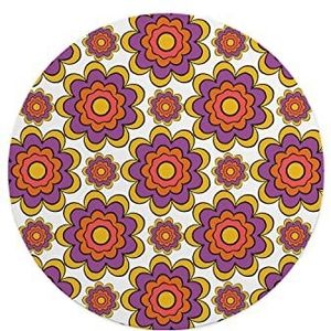 Questo Casa, Ronde muismat met antislip onderkant voor kantoor en thuis, diameter 22 cm