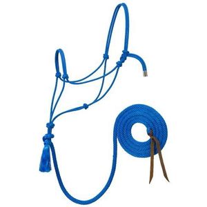 Weaver Leather Silvertip nr. 95 touwhalster met riem, 3,6 m, medium, blauw