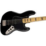 Squier by Fender Classic Vibe 70 Jazz Bass, esdoornhout, zwart