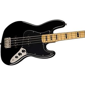 Squier by Fender Classic Vibe 70 Jazz Bass, esdoornhout, zwart