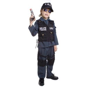 Dress Up America Déguisement Swat pour enfants - Deluxe S.W.A.T.Discussion des policiers pour garçons et filles