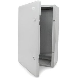 ELS Elektrotechnika Industriële schakelkast, IP65, montageplaat, verzinkt, vergrendeling, deur met randafdichting, wandbehuizing, lege behuizing van ABS-kunststof, lege kast, lege kast