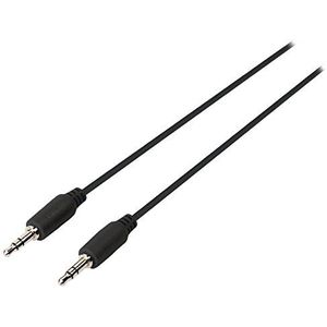 Sweex SMCA0101-00 stereo audiokabel met 3,5 mm stekker, 1,00 m, zwart