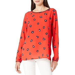 Mexx Bedrukte damesblouse met lange mouwen, Rood