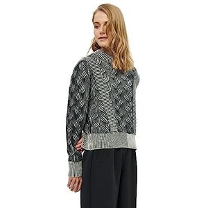 Desires Edil Gebreide trui met lange mouwen voor dames, Veelkleurig (0011s Gardenia Stripe)