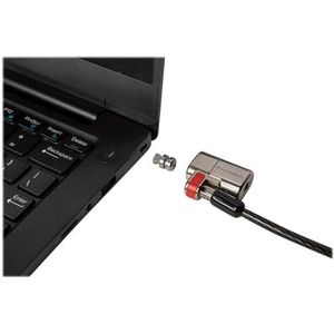 Kensington N17 Veiligheidskabel met sleutel, voor laptops en Dell-apparaten, met robuust slot en kabel van koolstofstaal, 1,8 m lang (K64440WW)