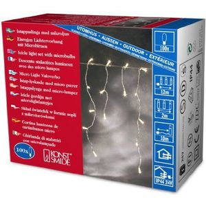 Konstsmide 3701-003 Microlight gordijn, 100 lampen, transparant, 24 V