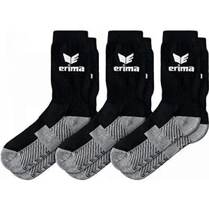 Erima Sportsokken 3-pack, zwart.