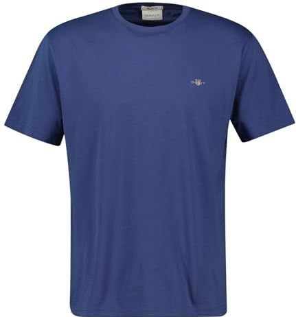 GANT Reg Shield Ss T-shirt voor heren, stoffig marineblauw