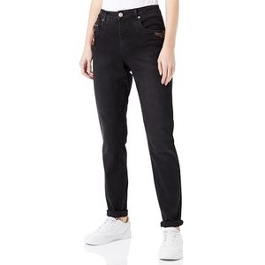 Cream Women's Jeans Skinny Shape Fit Midrise Waist Full-Length Regular Waistband Femme, Black Denim, 33W