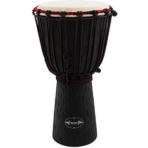 World Rhythm MDJ006 Afrikaanse djembe van mahoniehout, 22,9 cm, zwart