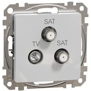 Schneider SDD113481S, Prise TV-Sat-Sat Final 4 dB Aluminium (EAN 3606481467003)