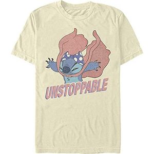 Disney Lilo & Stitch Unstoppable Stitch T-shirt voor heren, crème, S, Crème