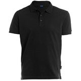 HRM Luxe stretch poloshirt voor heren van 95% katoen en 5% elastaan, basic poloshirt, wasbaar tot 40 graden, hoogwaardige en duurzame herenkleding, Zwart (Black 01)