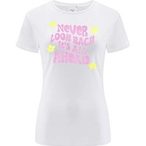 Babaco t-shirt dames, Never Look Back 001 wit